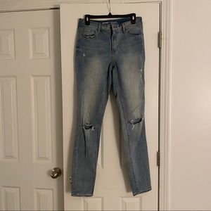 Ripped denim jeans